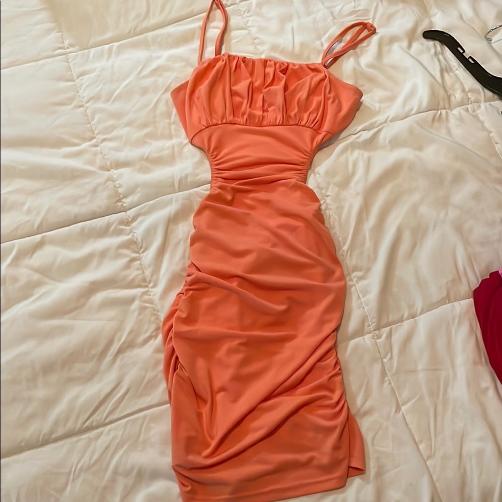 Elegant Coral Dress